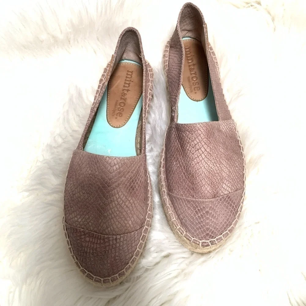 Snakeskin MINT&ROSE Espadrilles